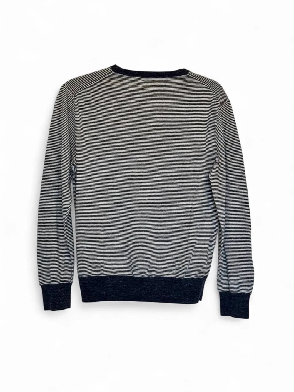 J.Crew Lightweight Sweater Navy and White Striped S Fall Preppy